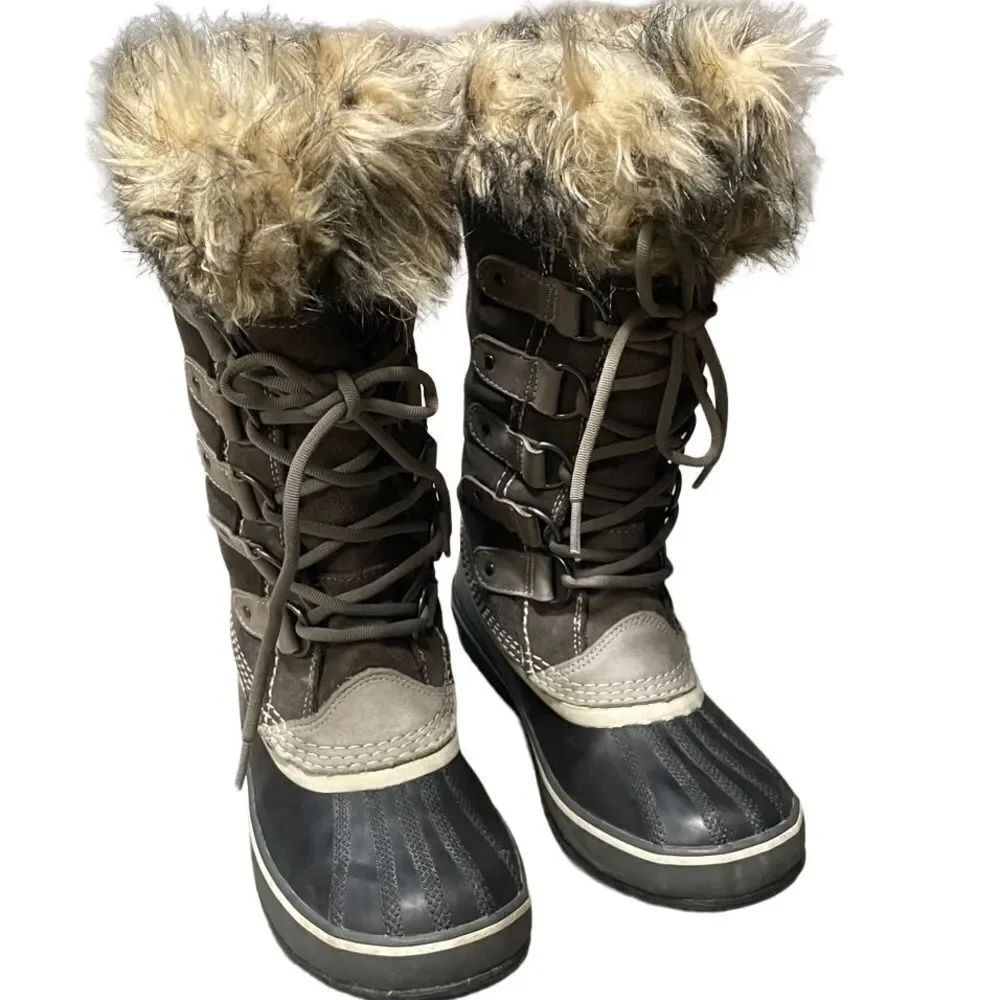 Sorel Joan of Arctic Suede & Leather Waterproof Snow Boots